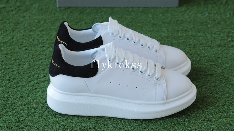 Alexander McQueen Oversized Sneaker White Black Suede